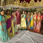 Lavishly decorated interior of Sri Palani Convention Center in Peerzadiguda, Hyderabad – Ideal for weddings and receptions